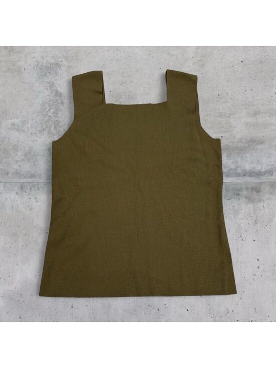 Tops - Square Neck Knit Tank Top